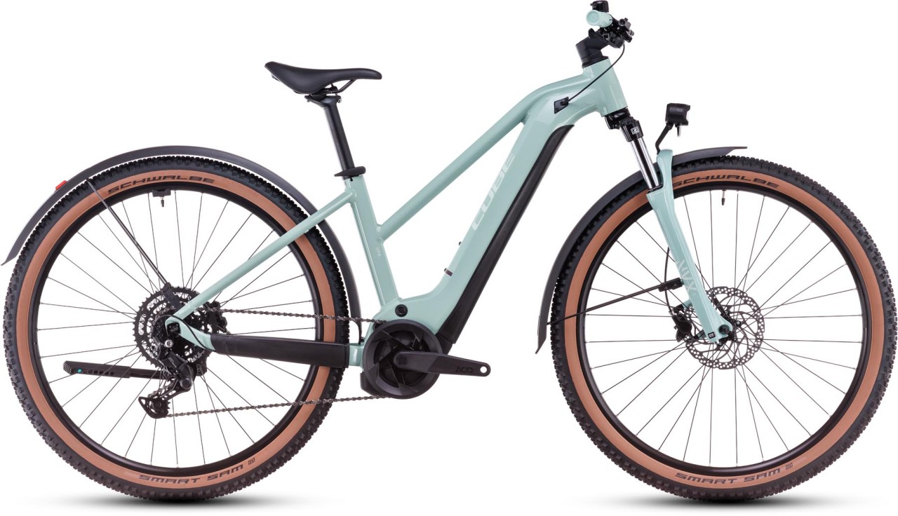 Cube Reaction Hybrid Performance 625 Allroad skylightblue n white 2025 - E-Bike Hardtail Mountainbike Dames
