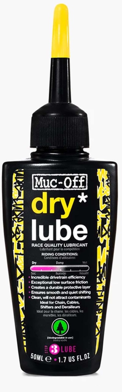 Muc-Off Dry Lube fles Kettingsmeermiddel voor droge omstandigheden 50 ml