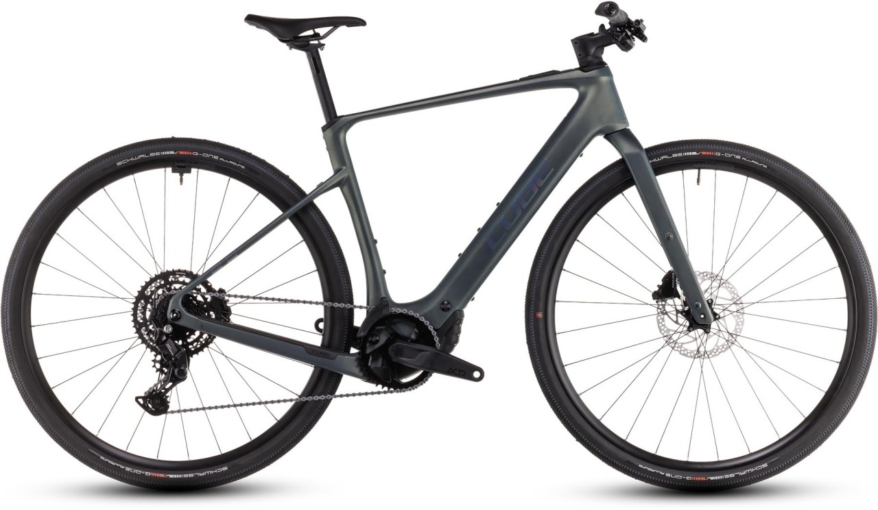 Cube Nulane Hybrid C:62 Race 400X sagebrushgreen n prism 2025 - E-Bike Fitnessfiets Heren