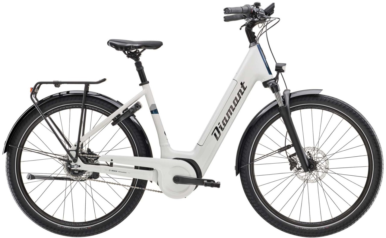 Diamant Beryll Gen 3 TIE 545Wh Weiss 2023 - E-Bike Trekkingfiets lage instap