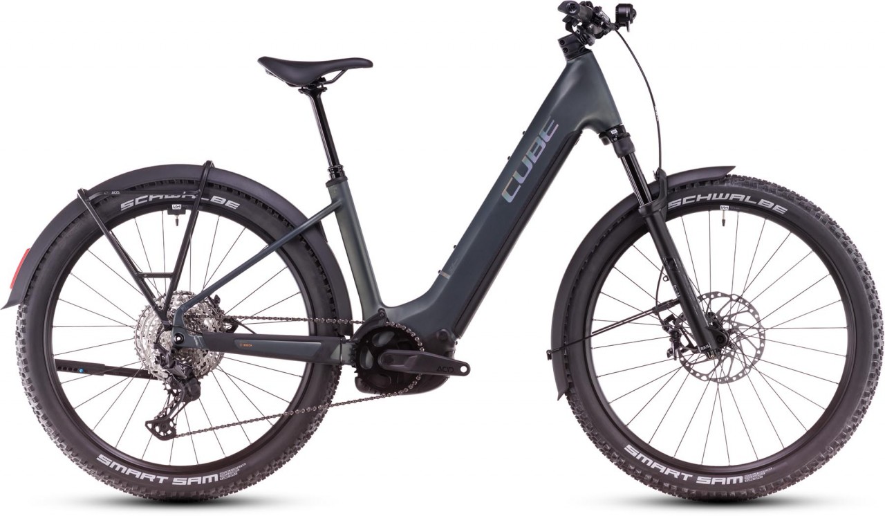 Cube Reaction Hybrid SLX Allroad 800 sagebrushgreen n prism 2025 - E-Bike Hardtail Mountainbike lage instap