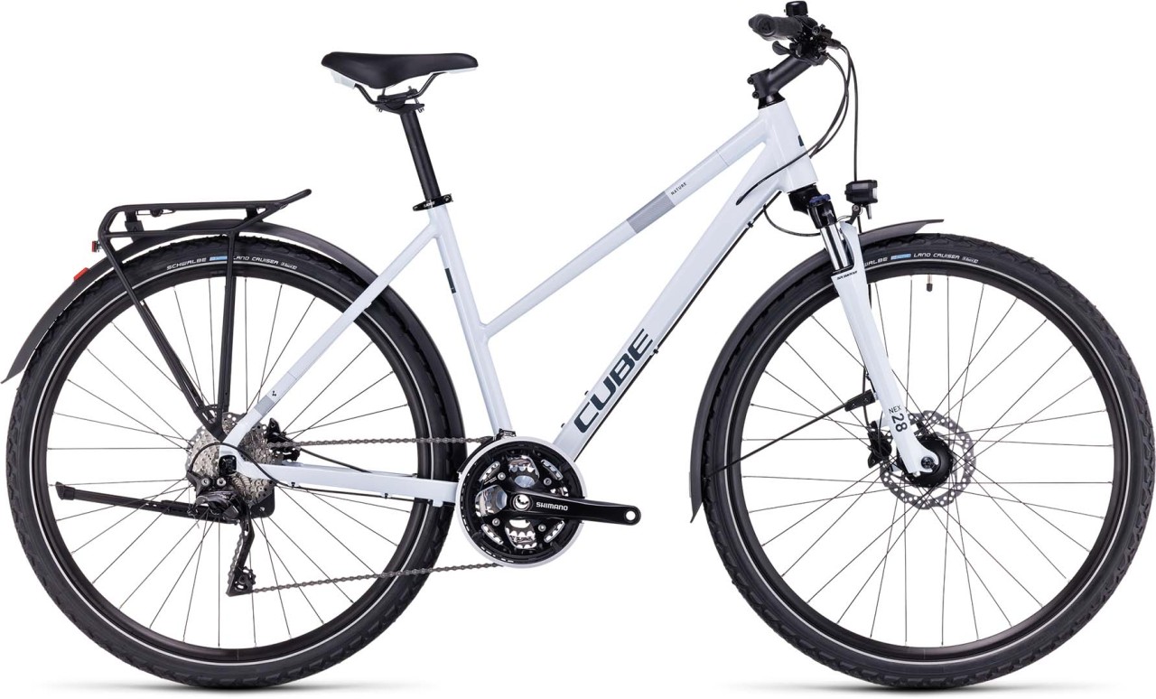Cube Nature Pro Allroad frostwhite n grey 2023 - Crossfiets Dames