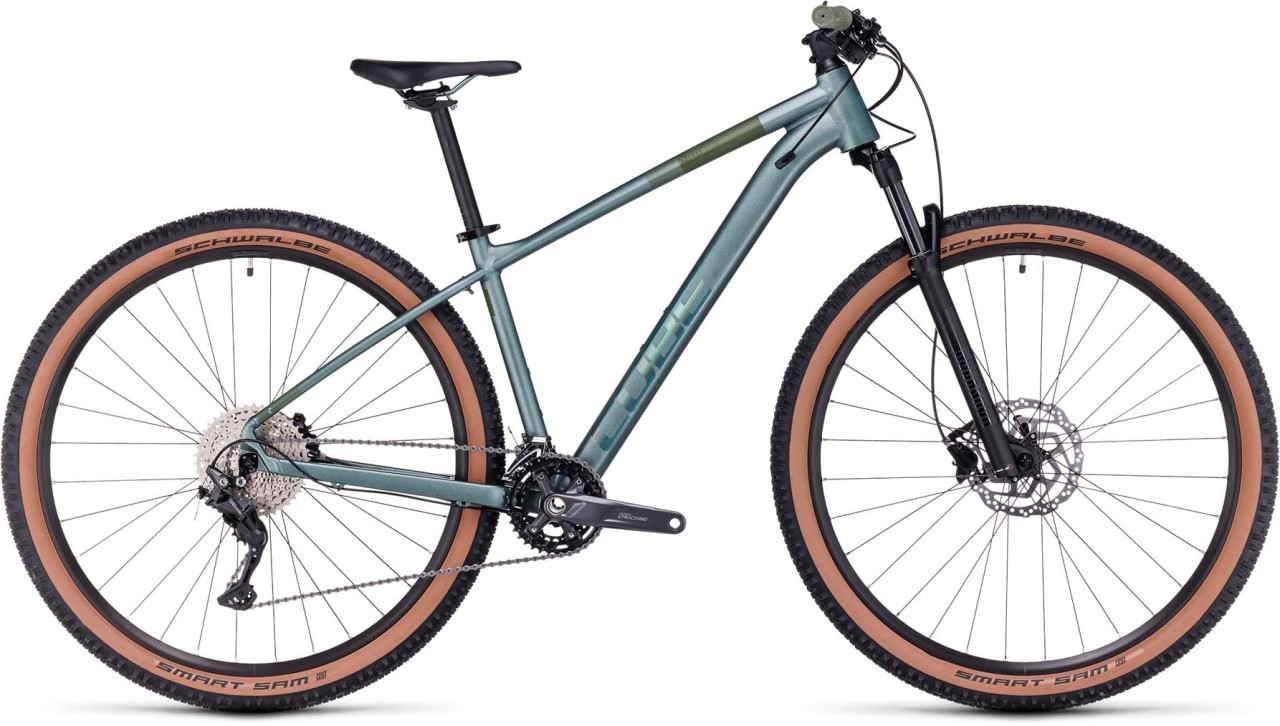 Cube Access WS Race sparkgreen n olive 2023 - Hardtail Mountainbike Dames