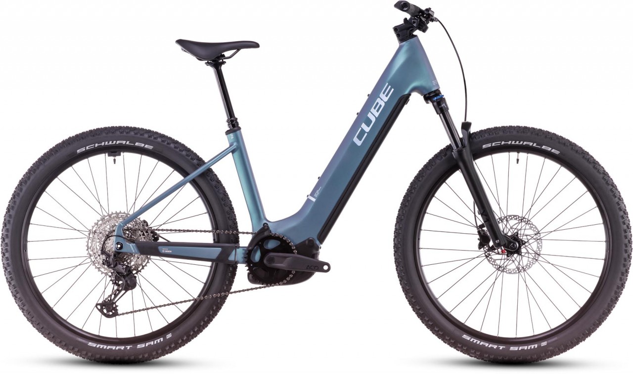 Cube Reaction Hybrid Pro 800 smaragdgrey n prism 2025 - E-Bike Hardtail Mountainbike lage instap