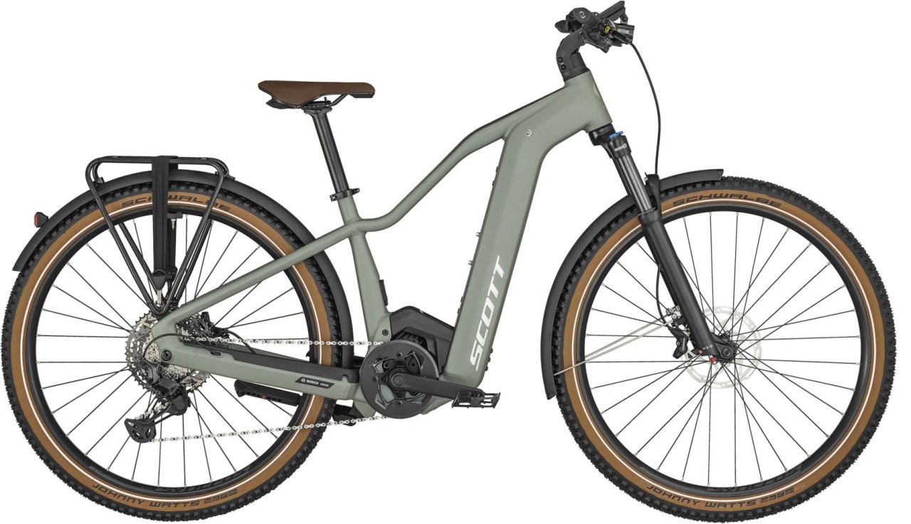 Scott Axis eRIDE 10 Lady Highland Green 2023 - E-Bike Hardtail Mountainbike Trekkingfiets