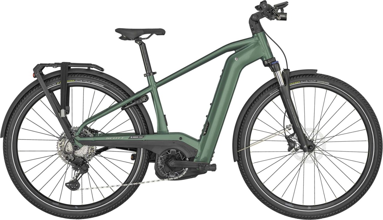 Scott Sub Sport eRIDE 10 Men Malachite Green 2023 - E-Bike Trekkingfiets Heren