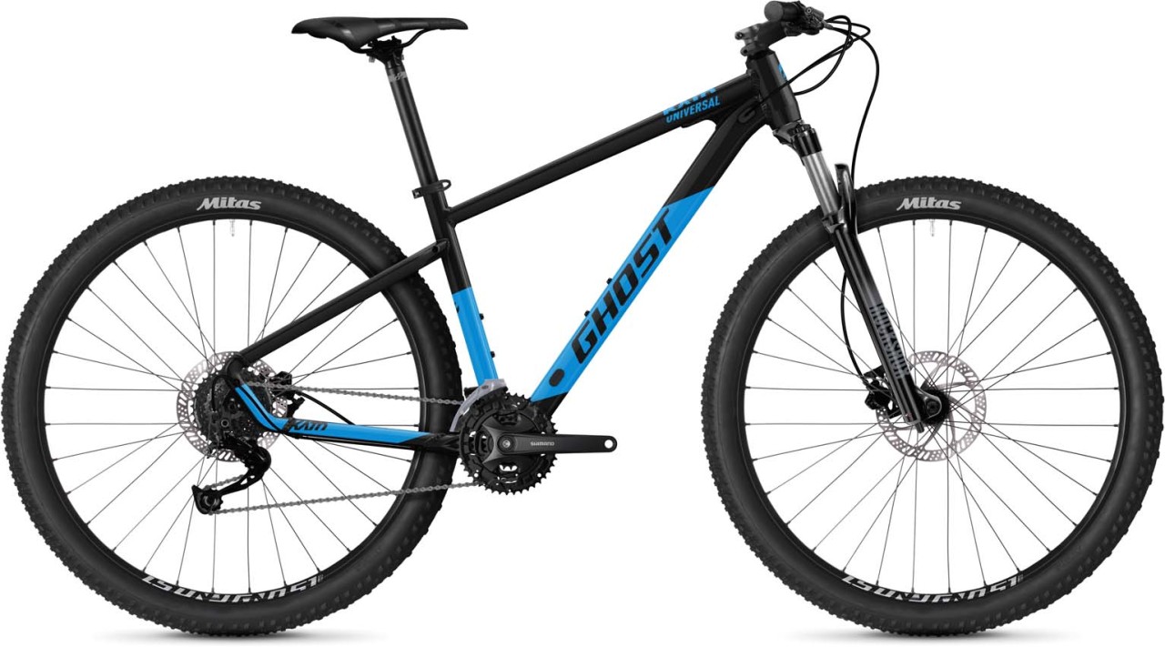 Ghost Kato Universal 29 AL black bright blue glossy Hardtail Mountainbike