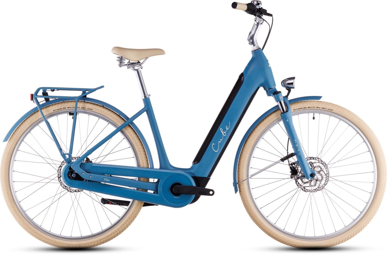 Cube Ella Hybrid 500 sphereblue n creme 2025 - E-Bike Trekkingfiets lage instap