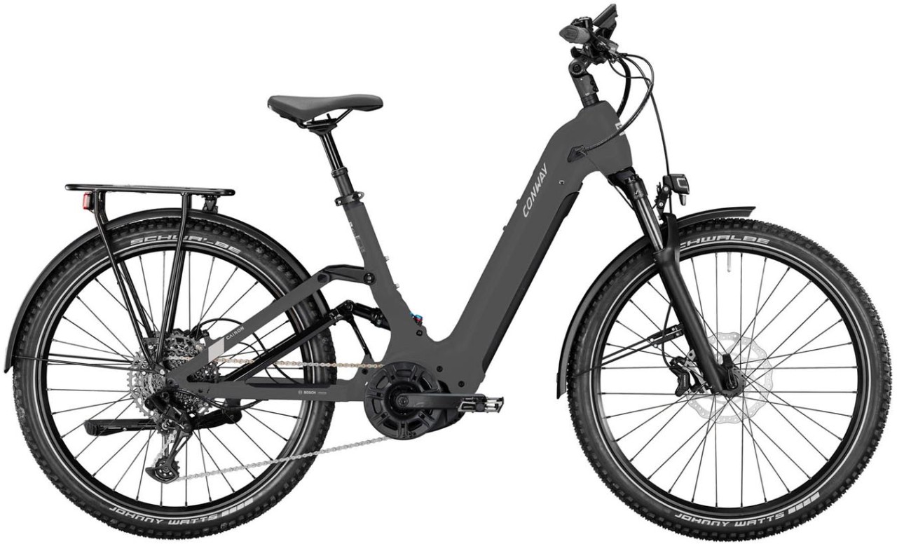 Conway Cairon C FS 2.0 625Wh graphit grey matt 2025 - E-Bike Hardtail Mountainbike lage instap
