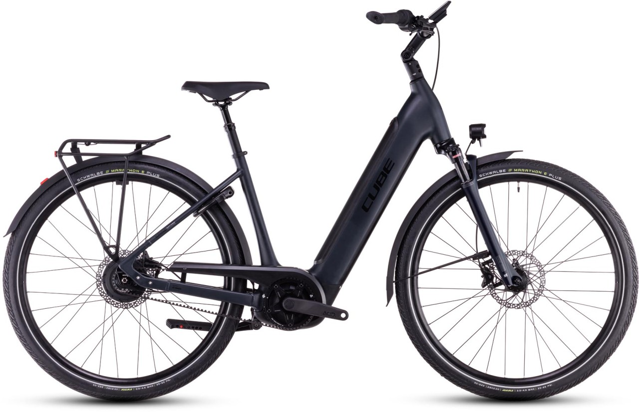 Cube Supreme Hybrid Deluxe Pro 625 night n black 2025 - E-Bike Trekkingfiets lage instap