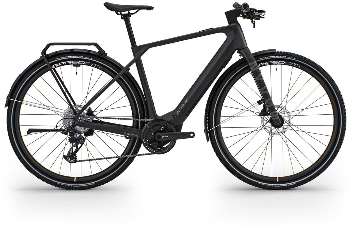 Conway Nyvon 8.0 C 400Wh black matt / reflective 2025 - E-Bike Grindfiets