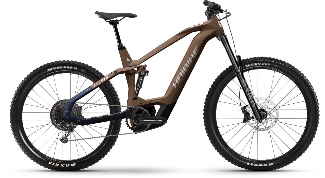 Haibike AllMtn CF 8 choco / midnight matt 2024 - E-Bike Fully Mountainbike