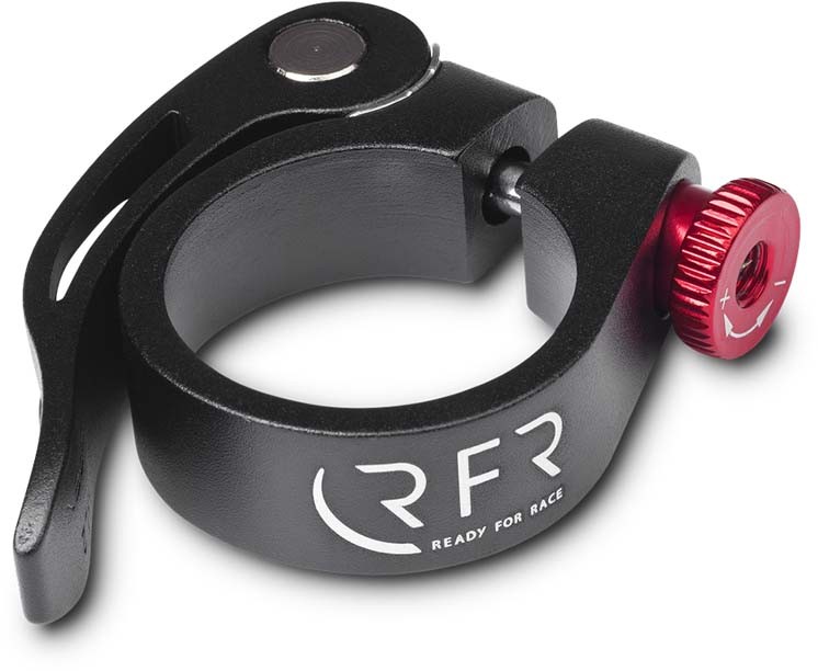 RFR Zadelpenklem met snelsluiting 31,8 mm zwart n rood