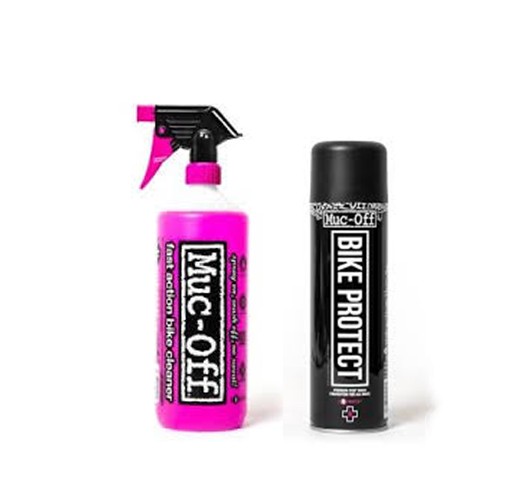 Muc-Off Reinigings- en verzorgingsspray Duo Pack