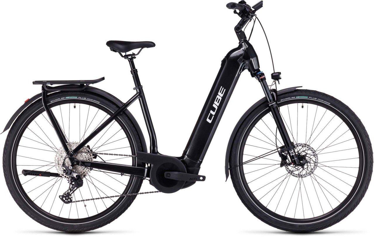 Cube Kathmandu Hybrid EXC 750 grey n silver 2023 - E-Bike Trekkingfiets lage instap