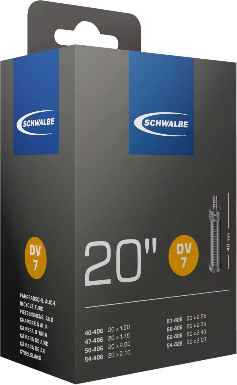 Schwalbe Buis 20x1,50-2,50 S DV7 40 mm, nr. 7 (20")