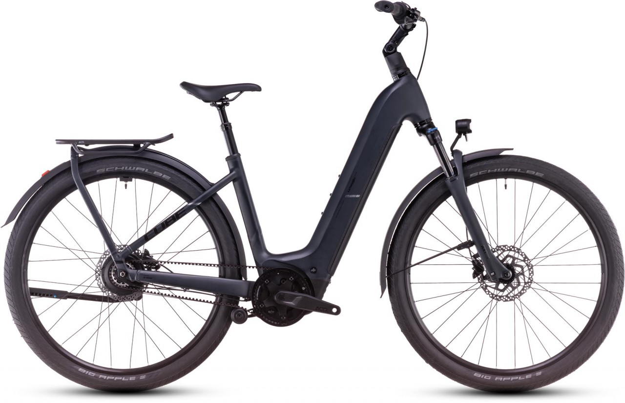 Cube Kathmandu Hybrid Comfort Pro 800 night n chrome 2025 - E-Bike Trekkingfiets lage instap