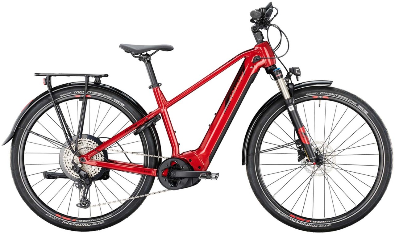Conway Cairon T 5.0 750 red metallic / black metallic 2022 - E-Bike Trekkingfiets Heren
