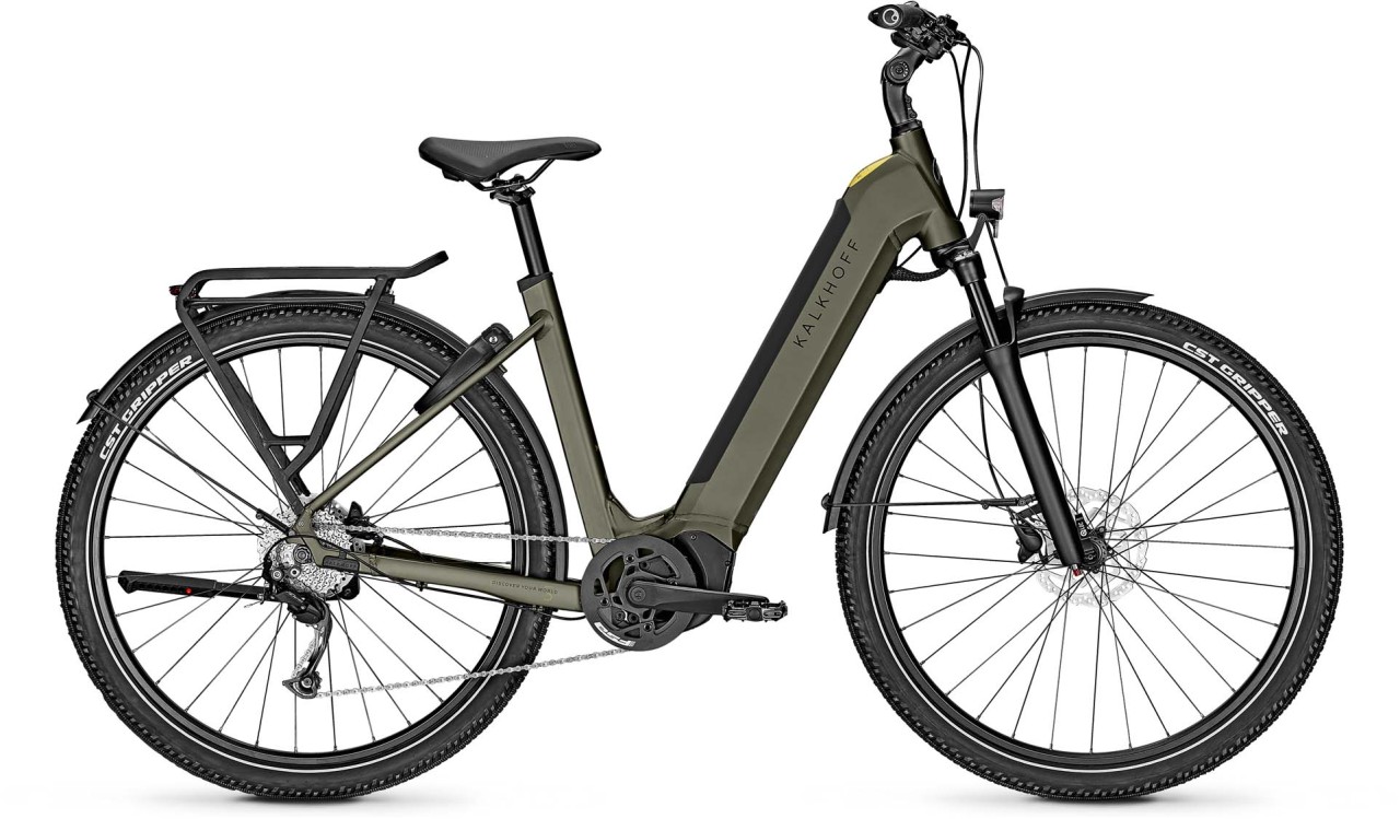 Kalkhoff Entice 5.B Season urbangreen matt 2023 - E-Bike Hardtail Mountainbike lage instap