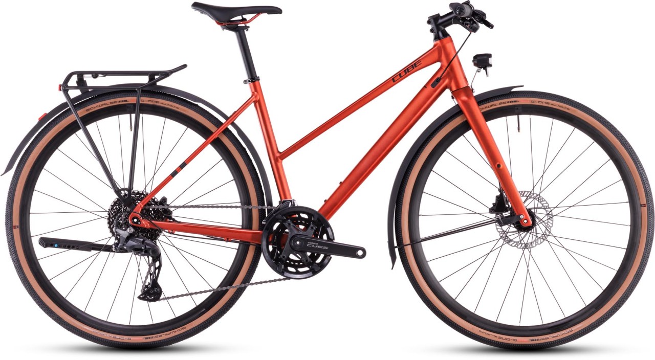 Cube Nulane Pro FE fireorange n black 2025 - Fitnessfiets Dames