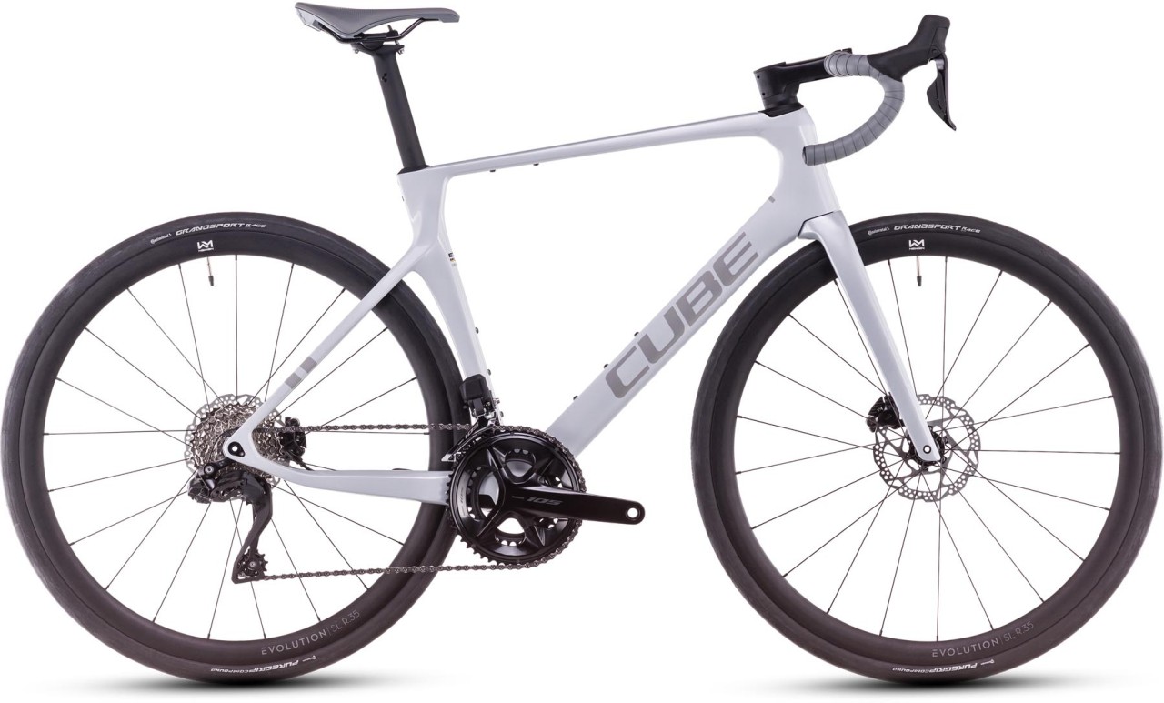 Cube Agree C:62 ONE foggrey n grey 2025 - Carbon Racefiets