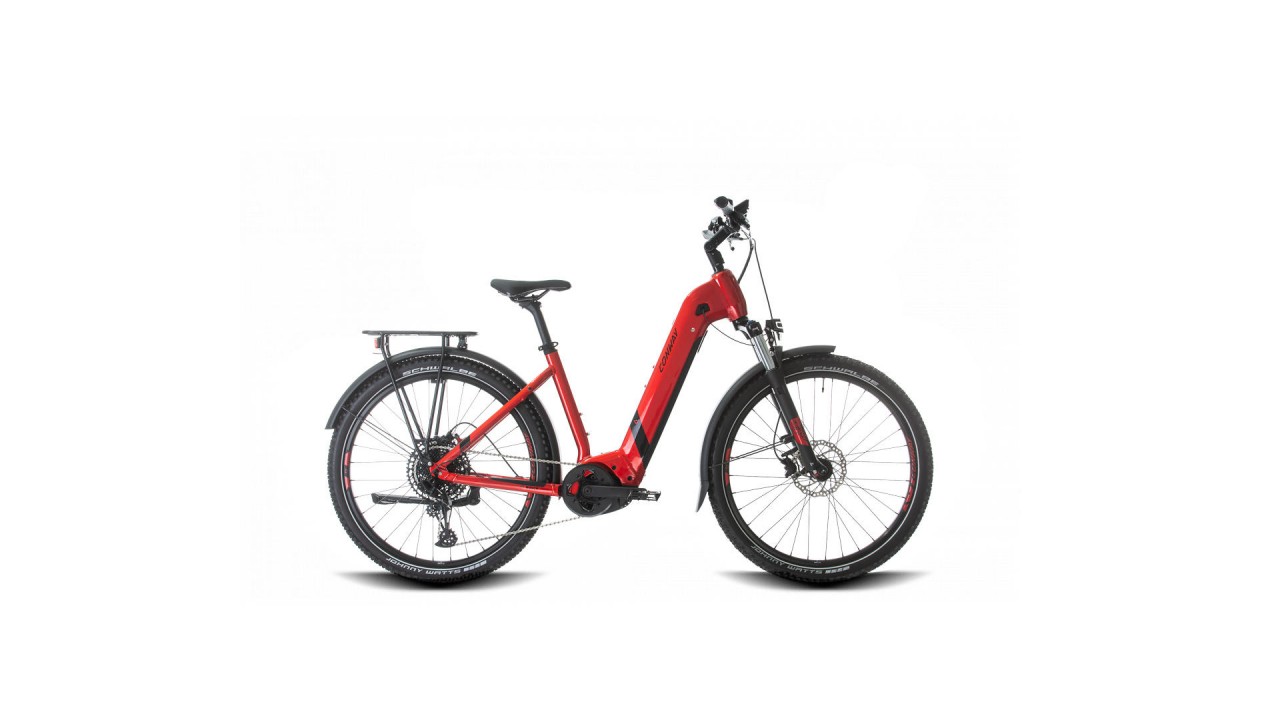 Conway Cairon C 3.0 625Wh red metallic / black metallic 2024 - E-Bike Hardtail Mountainbike lage instap
