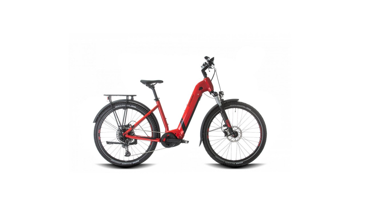 Conway Cairon C 3.0 625Wh red metallic / black metallic 2023 - E-Bike Hardtail Mountainbike lage instap