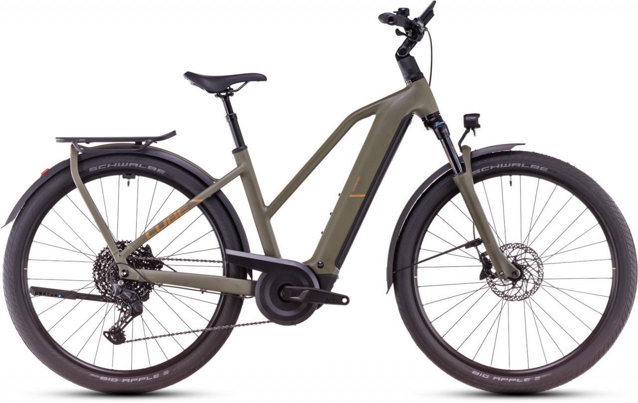 Cube Kathmandu Hybrid Pro 800 dustyolive n gold 2025 - E-Bike Trekkingfiets Dames