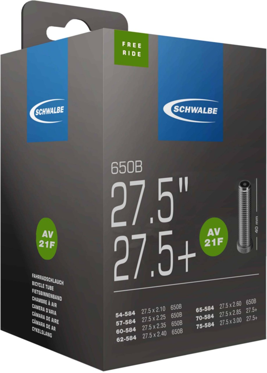 Schwalbe Binnenband 27.5x2.1-3.0 S AV21F Licht 54/75-584