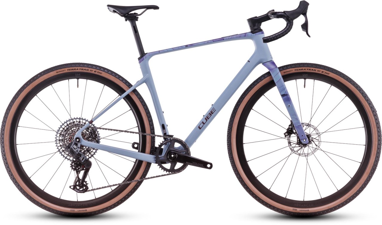 Cube Nuroad C:62 EX pigeonblue n art 2025 - Grindfiets
