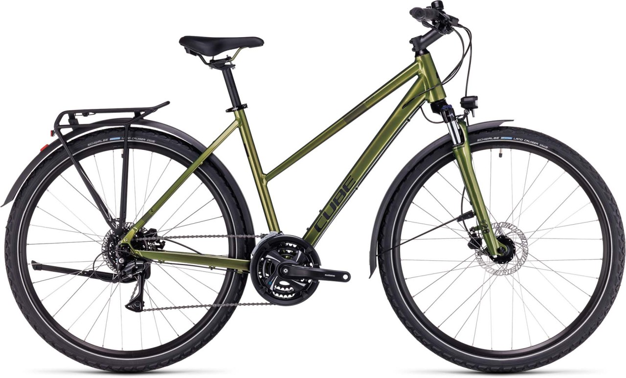 Cube Nature Allroad shinymoss n black 2023 - Crossfiets Dames