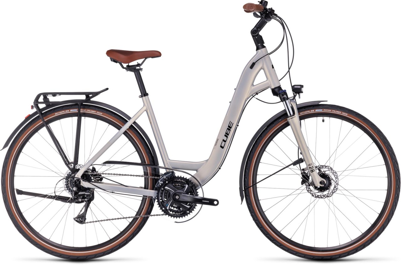 Cube Touring Pro pearlysilver n black 2024 - Trekkingfiets lage instap
