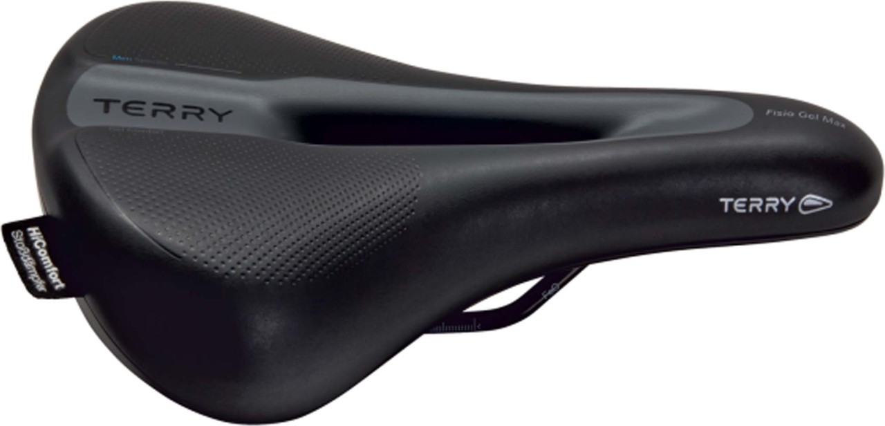 Terry Trekkingzadel Fisio Flex Gel Max Touring Heren, zwart