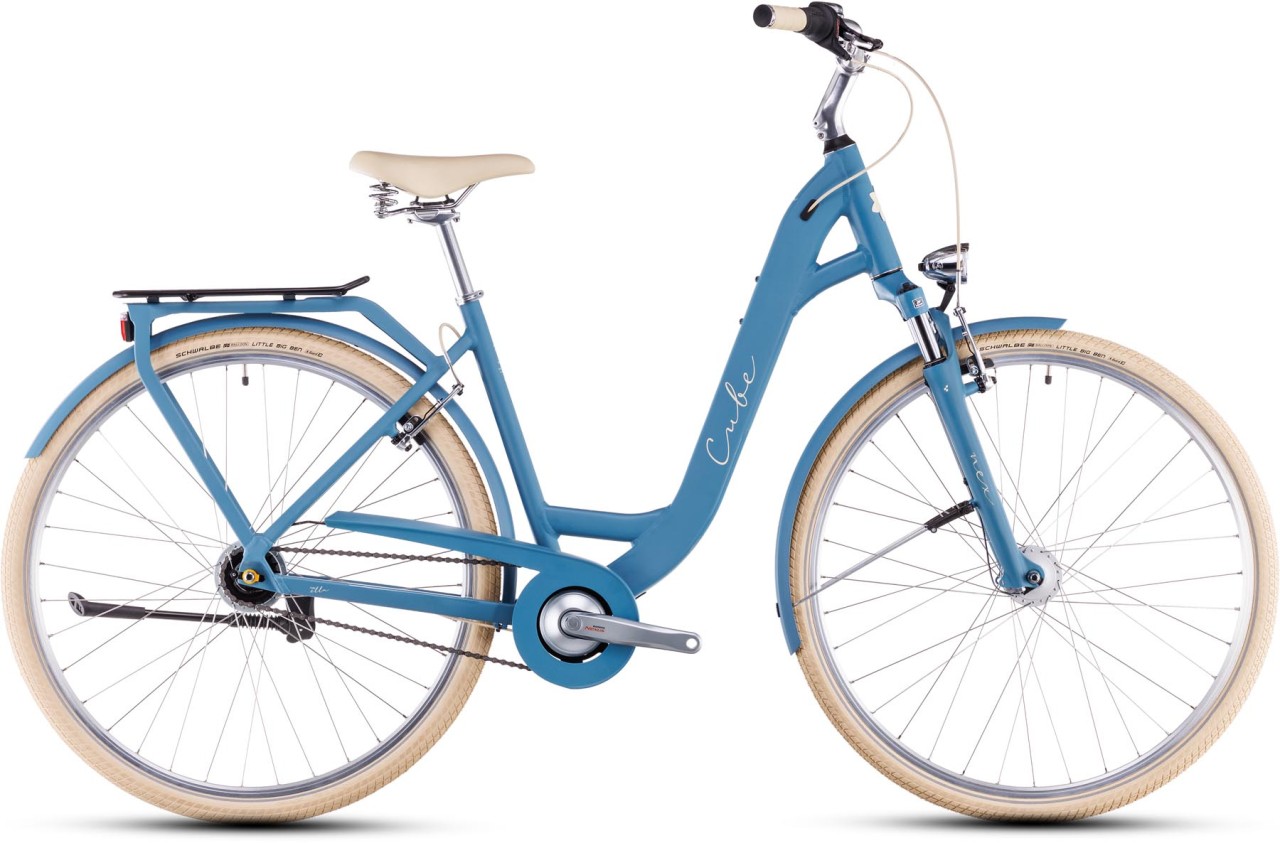 Cube Ella sphereblue n creme 2025 - Trekkingfiets lage instap