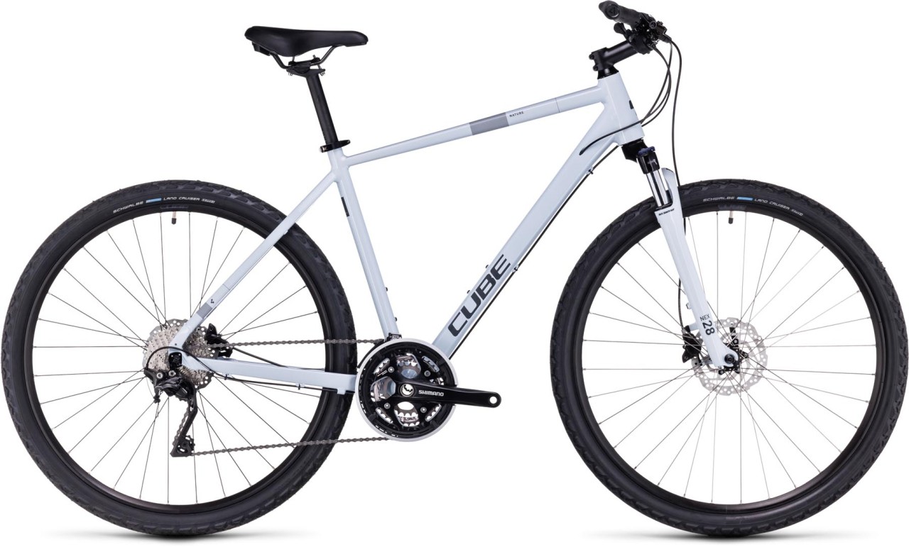 Cube Nature Pro frostwhite n grey 2024 - Crossfiets Heren