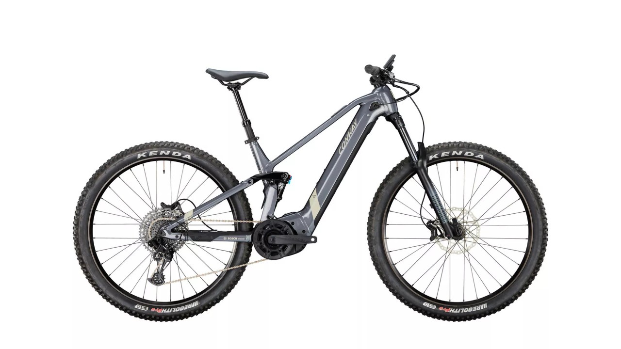 Conway Xyron S 2.9 Volledig geveerd - shadowgrey metallic / desert matt 2024 - E-bike Volledig mountainbike - Schade aan het lakwerk