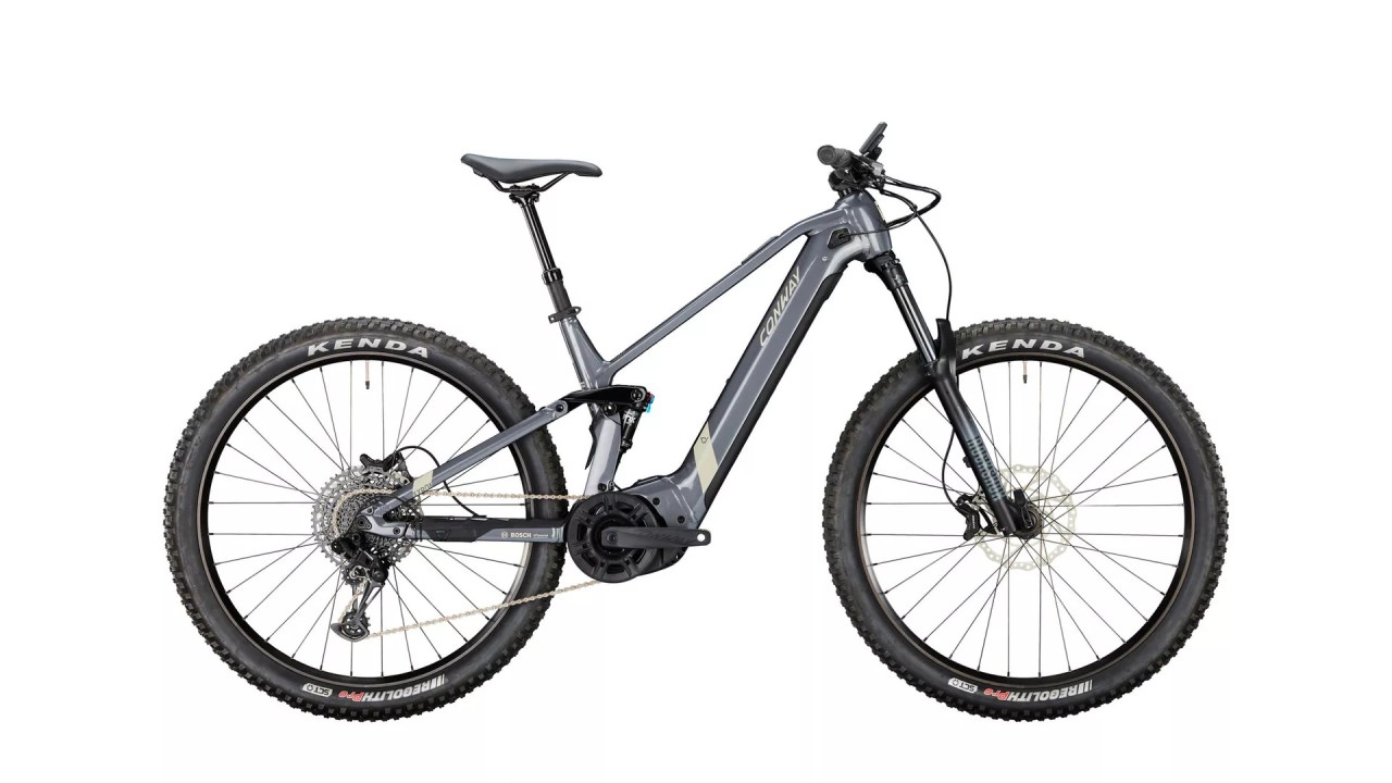 Conway Xyron S 2.9 Volledig geveerd - shadowgrey metallic / desert matt 2024 - E-bike Volledig mountainbike