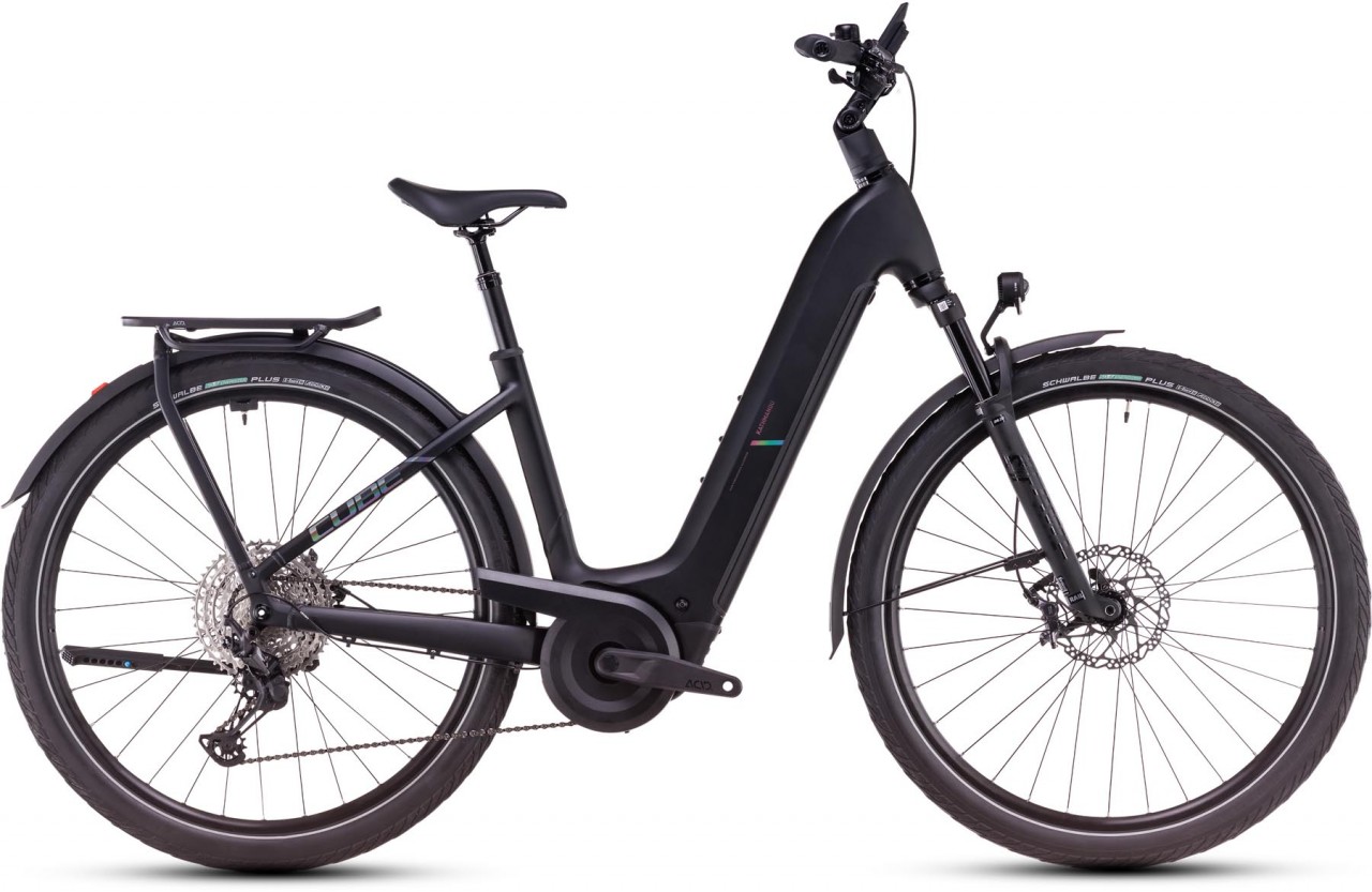 Cube Kathmandu Hybrid EXC 800 black n prism 2025 - E-Bike Trekkingfiets lage instap