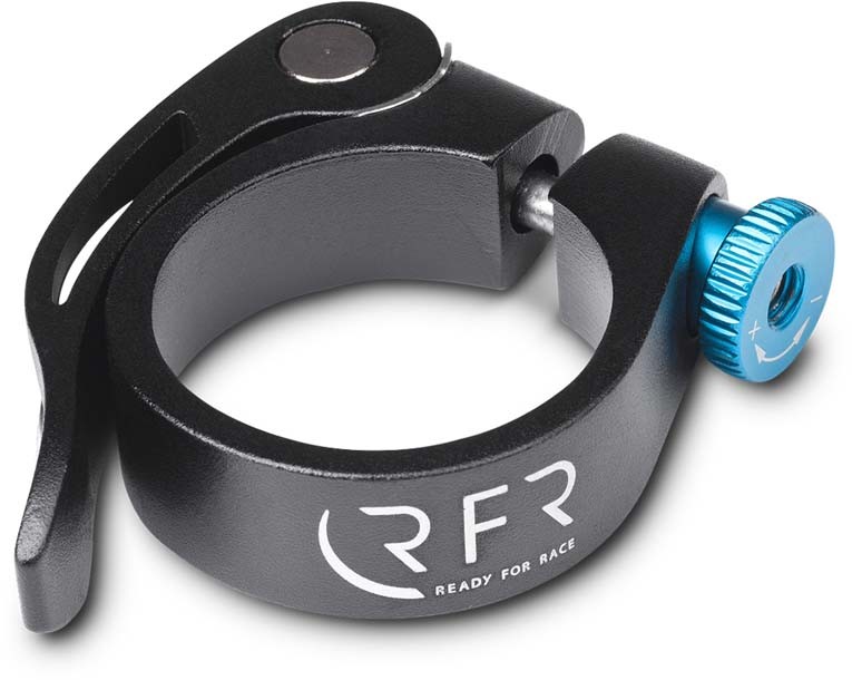 RFR Zadelpenklem met snelsluiting 34,9 mm zwart n blauw