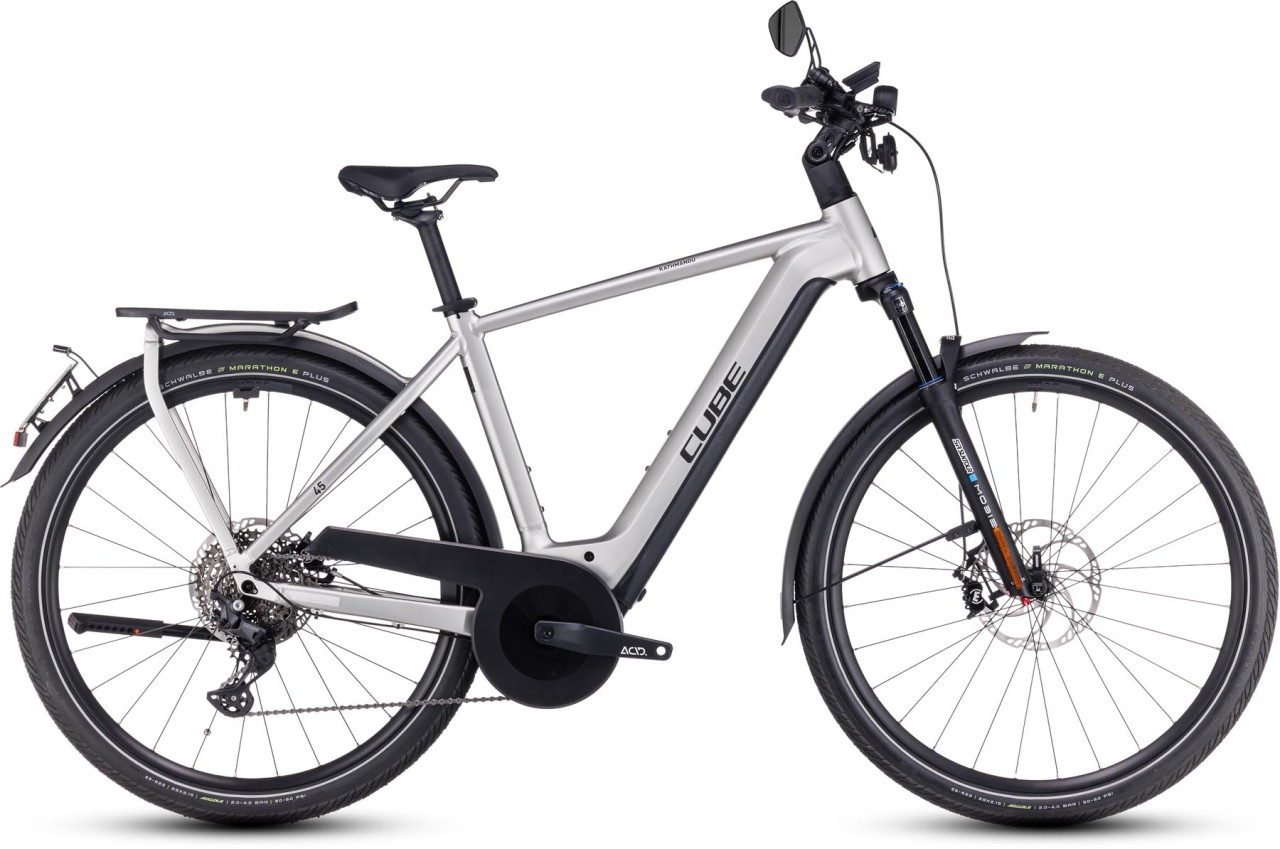 Cube Kathmandu Hybrid 45 750 grey n reflex 2024 - E-Bike Trekkingfiets Heren