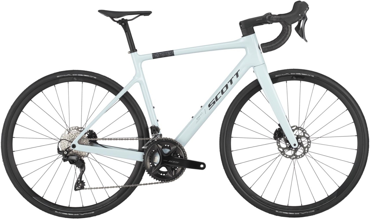 Scott Addict 50 mineral grey 2025 - Carbon Racefiets