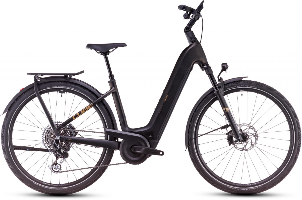 Cube Kathmandu Hybrid SLT 800 golddust n black 2025 - E-Bike Trekkingfiets lage instap