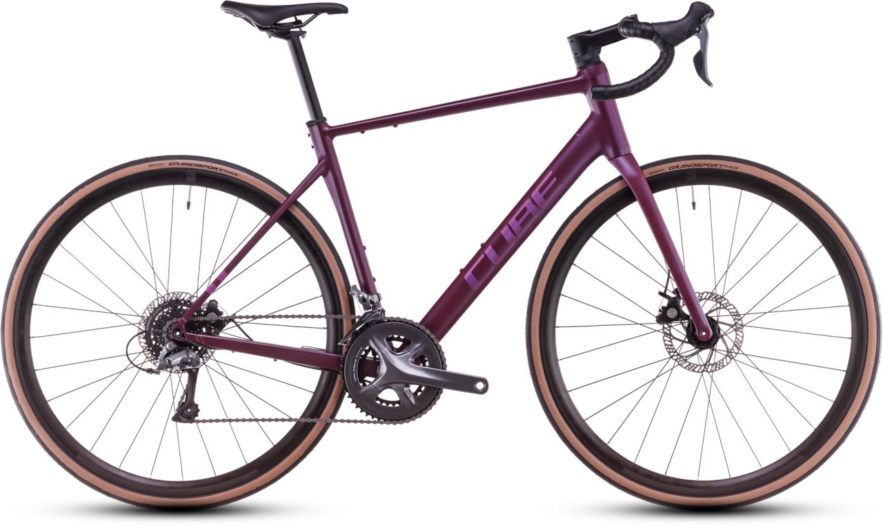 Cube Attain Pro hyperpurple n helio 2025 - Aluminium Racefiets