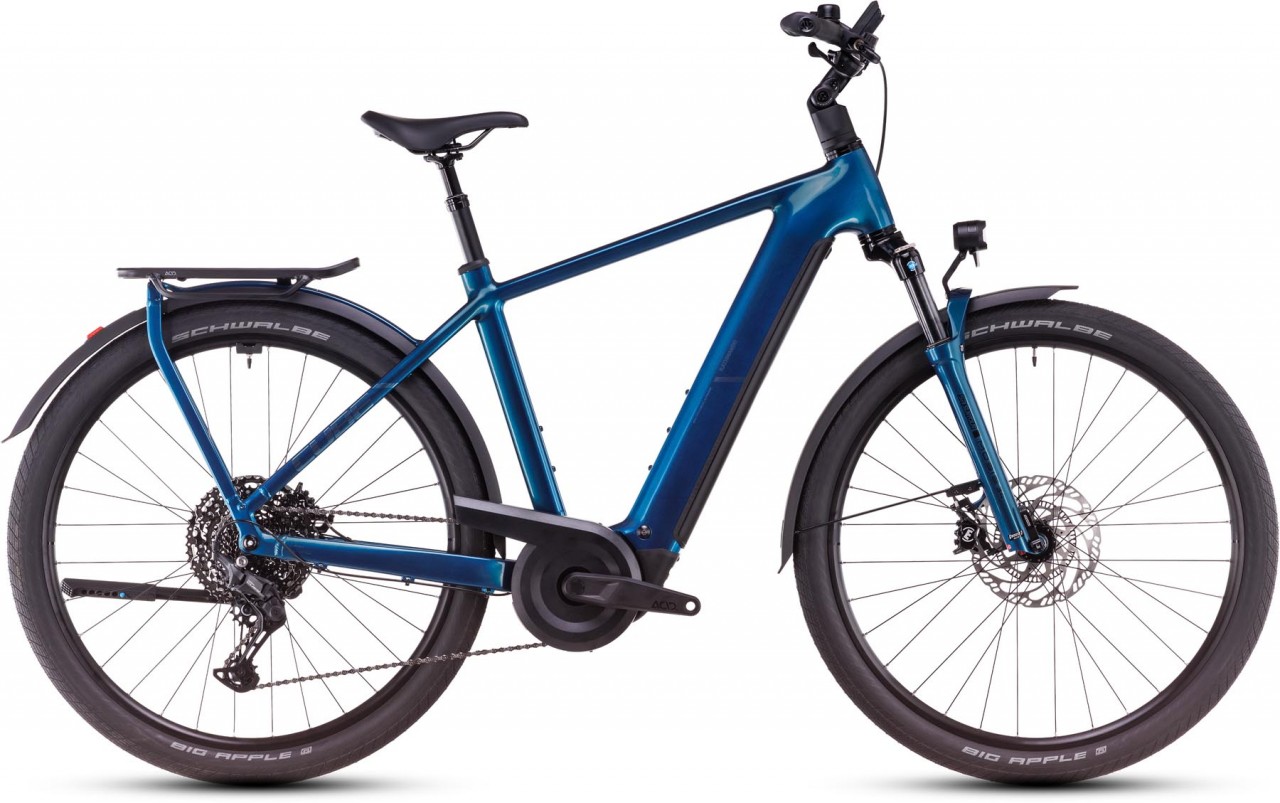 Cube Kathmandu Hybrid EX 800 electricblue n chrome 2025 - E-Bike Trekkingfiets Heren