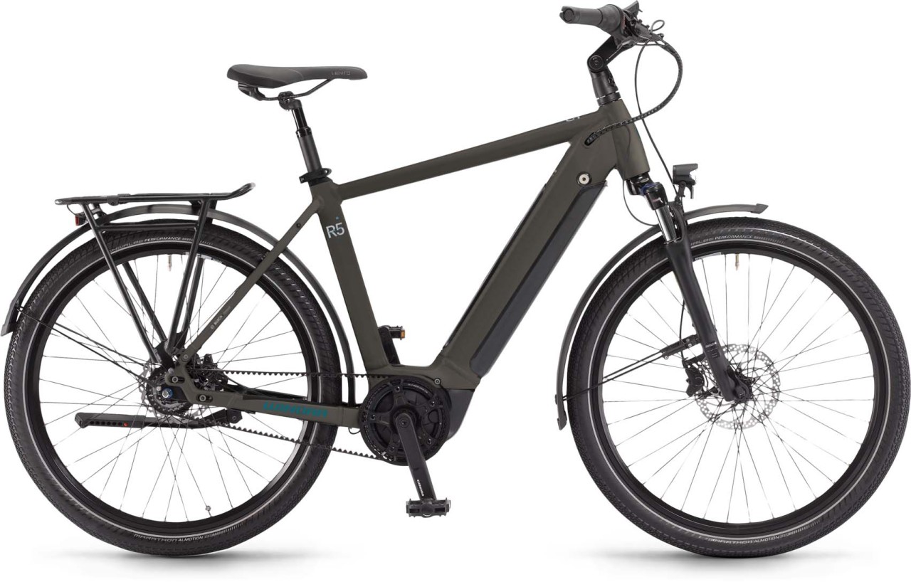 Winora Sinus R5f Peat matt 2024 - E-Bike Trekkingfiets Heren