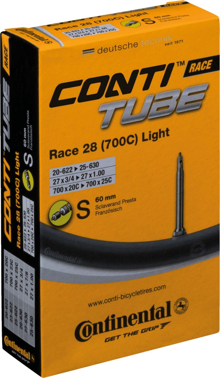 Continental Race 28 licht 28" 700x20/25C 18/25-622/630 SV 60mm