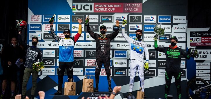 Max Hartenstern DH Wold Cup Podium