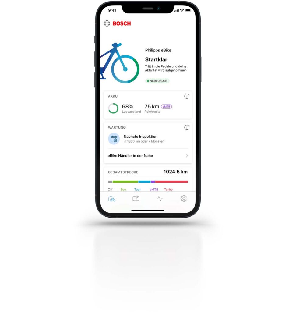 eBike Flow-app (Foto: Bosch) Bosch E-Bike Flow-App