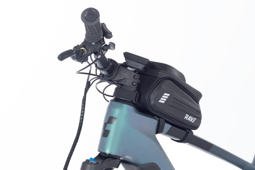 Mobiele telefoonhouder aan het frame