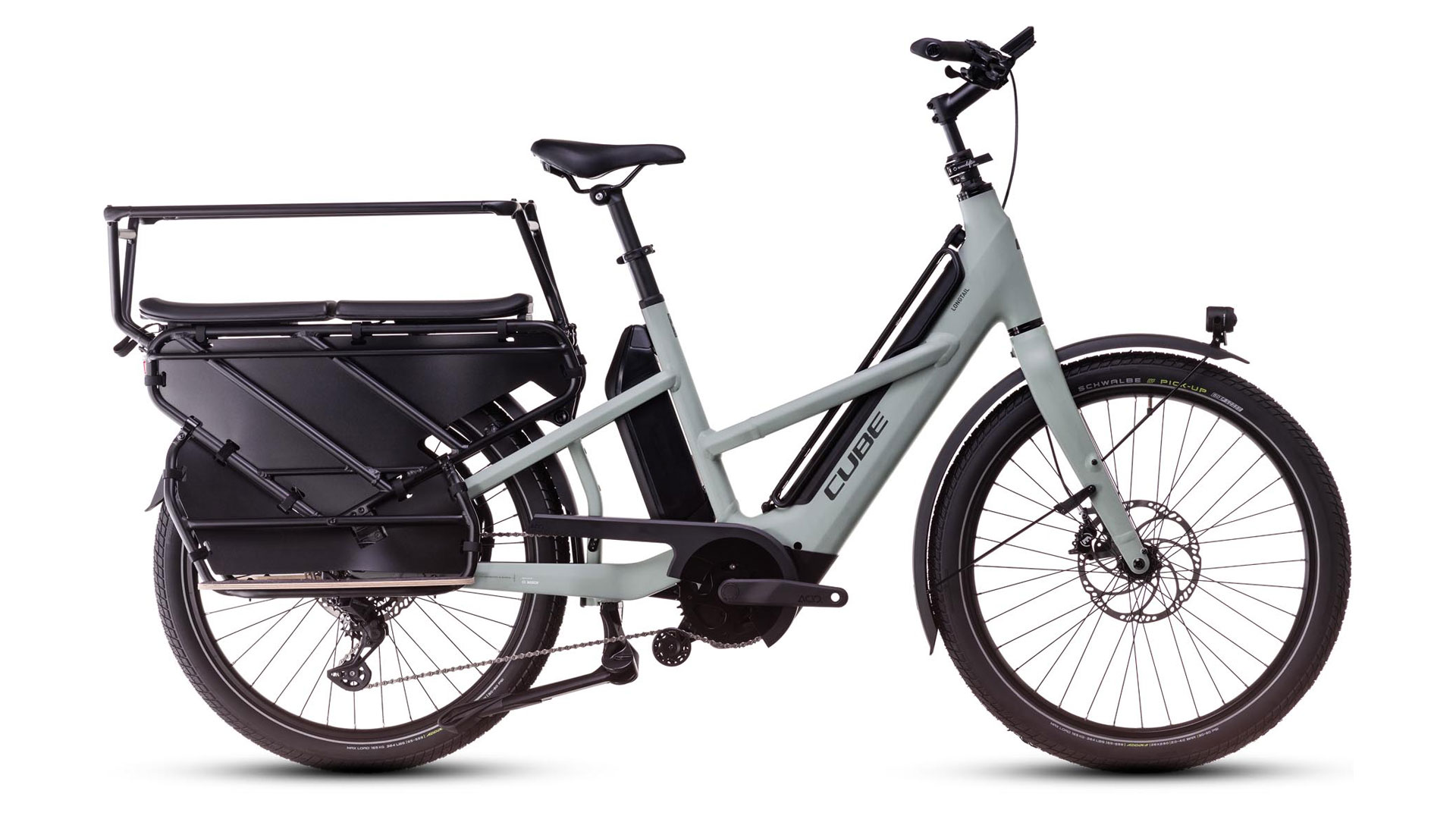 cube longtail hybrid backfiets - CUBE Longtail Hybrid: E-bike, bakfiets en trekkingfiets gecombineerd!